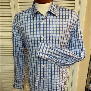 Robert Graham Long Sleeve Button Down Blue Plaid